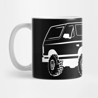 1992-1996 Ford Bronco White Print Mug